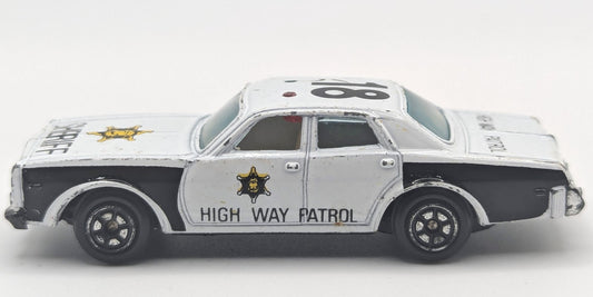 Vintage Yatming 1031 Dodge Monaco Sheriff #18 Highway Patrol Police 1/64 Diecast