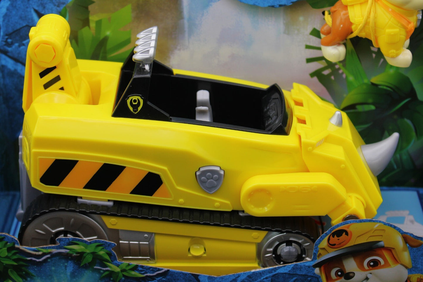Paw Patrol Jungle Pups Rubble's Transforming Rhino Vehicle & Figure
