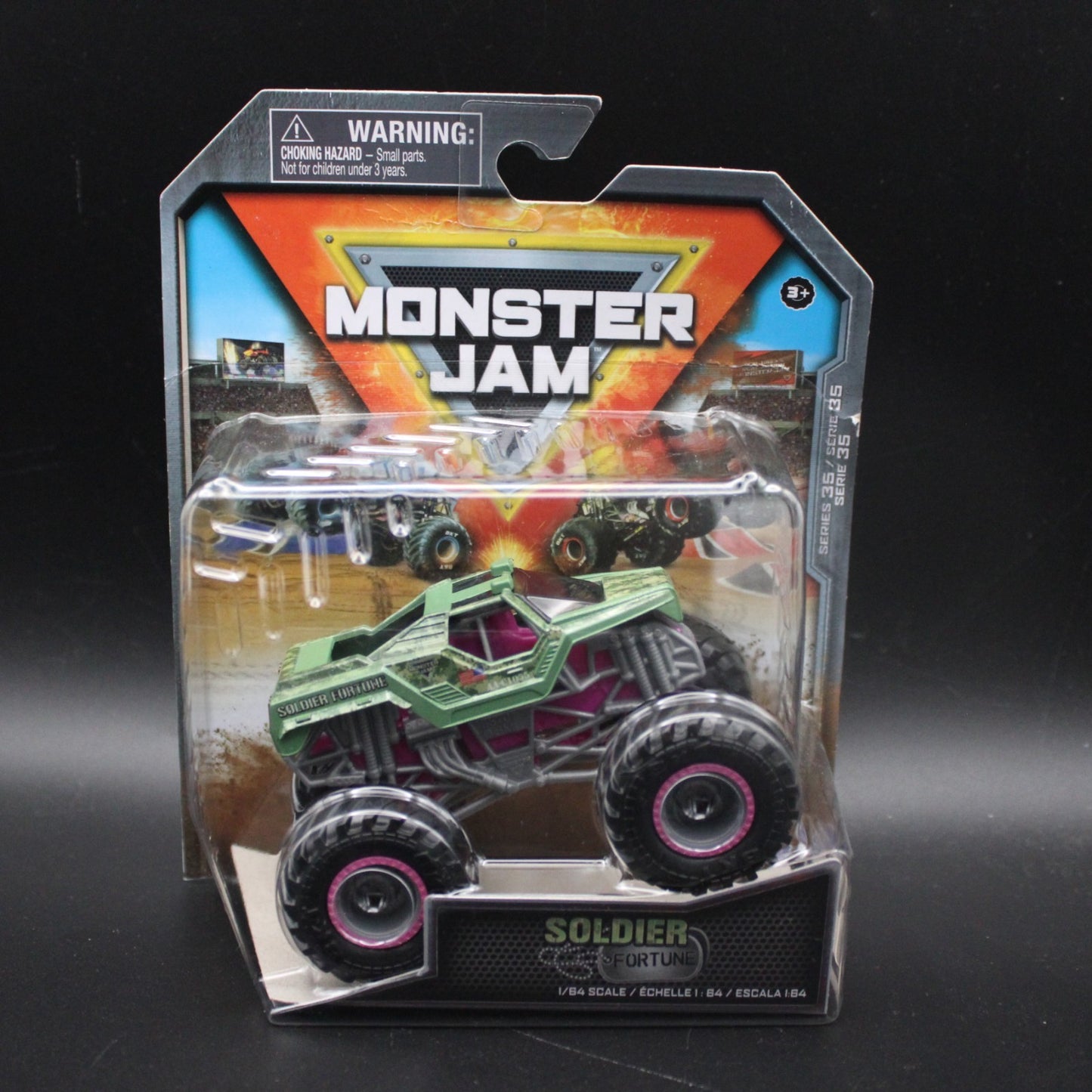 Spin Master Monster Jam Series 35 Soldier of Fortune 1/64 Scale Monster Truck