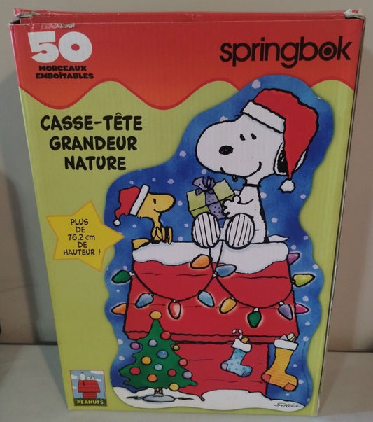 Snoopy Floor 50 Piece Puzzle 2.5 Feet Tall Springbok by Hallmark  Some Shelfwear