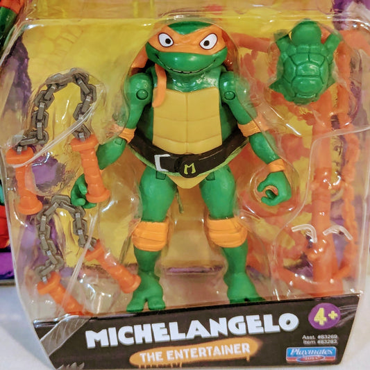 Playmates Teenage Mutant Ninja Turtles Mutant Mayhem Michelangelo Figure