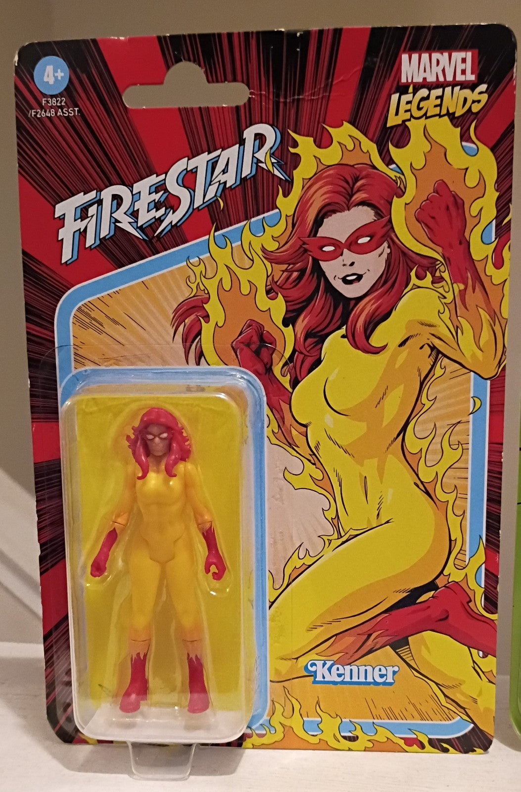 Lot of 3 Marvel Legends Retro Collection Captain America, Hulk, Firestar 3.75"