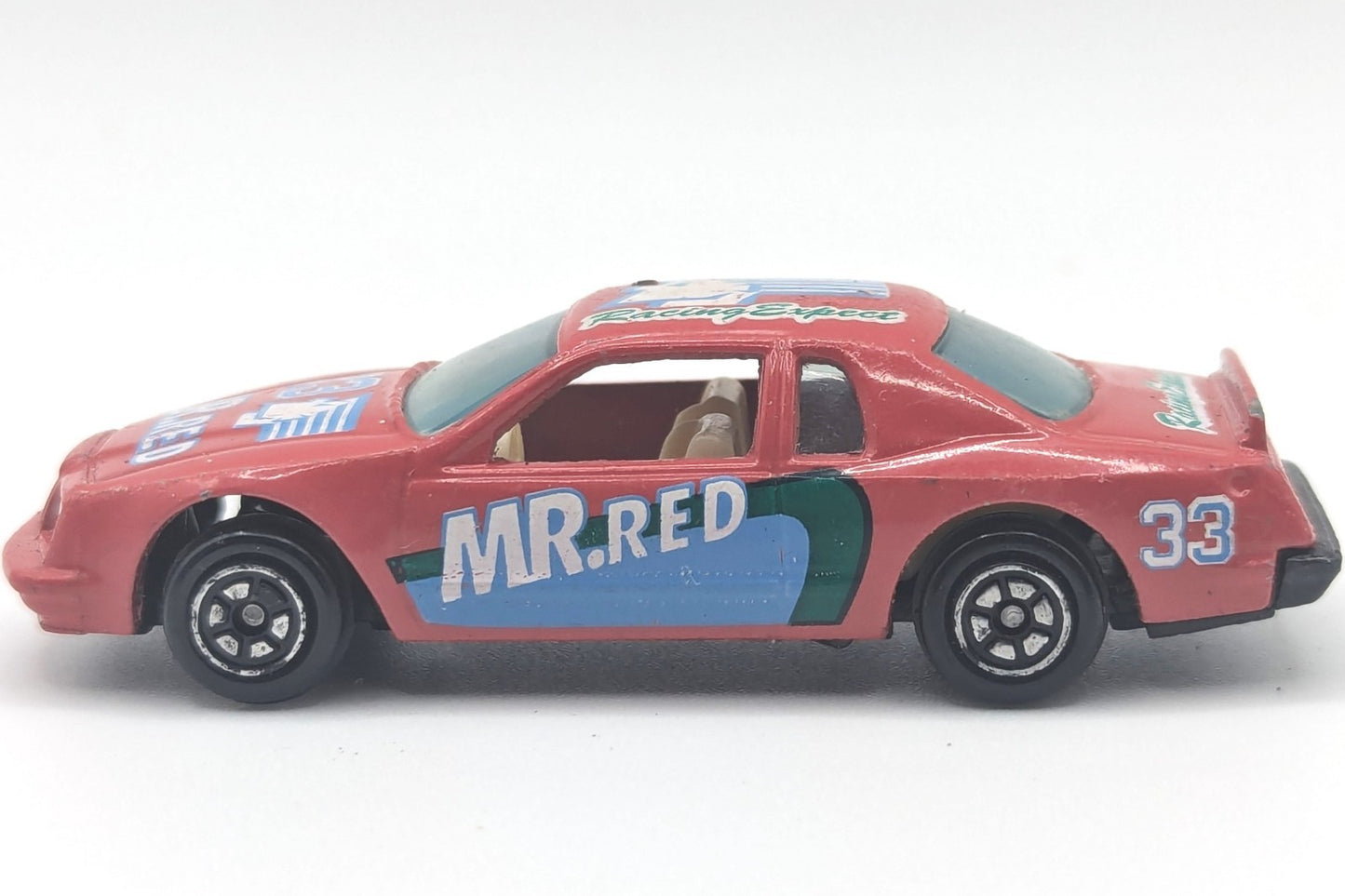 Vintage 1980's Era Ford Thunderbird Stock Car #33 Mr. Red 1:64 Scale Diecast HTF
