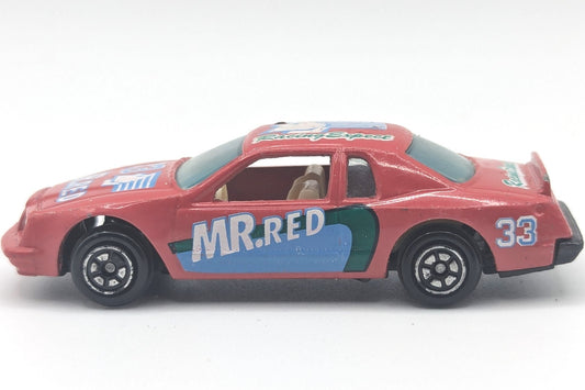 Vintage 1980's Era Ford Thunderbird Stock Car #33 Mr. Red 1:64 Scale Diecast HTF
