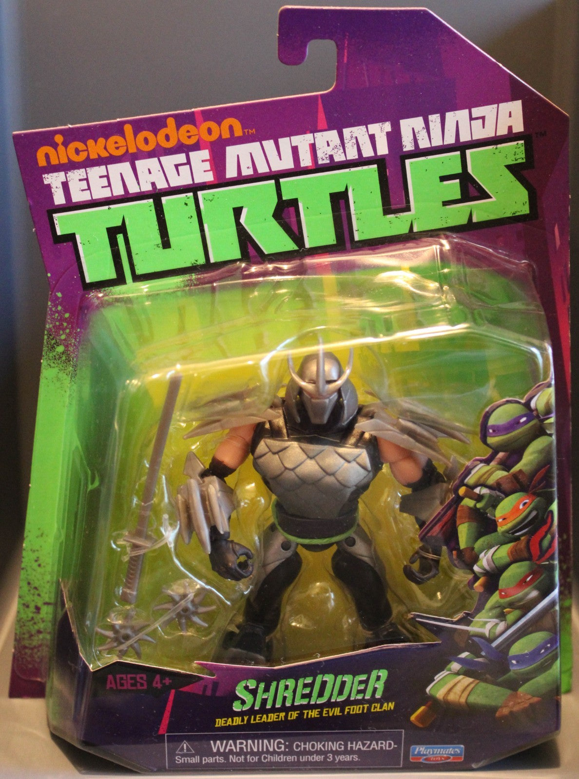 Teenage Mutant Ninja Turtles TMNT 2012 Reissue Shredder 4.5 Inch Figure 2024