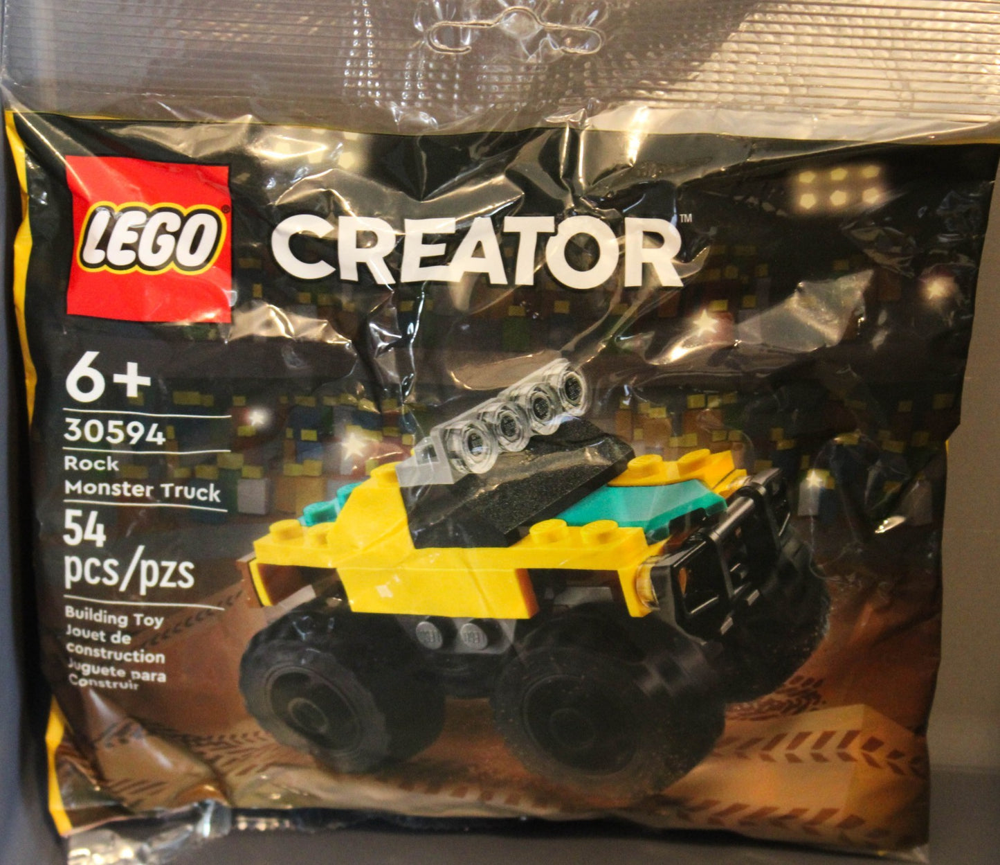 3 LEGO Polybags Green Creature Rock Monster Truck Wildlife Rescue Hovercraft