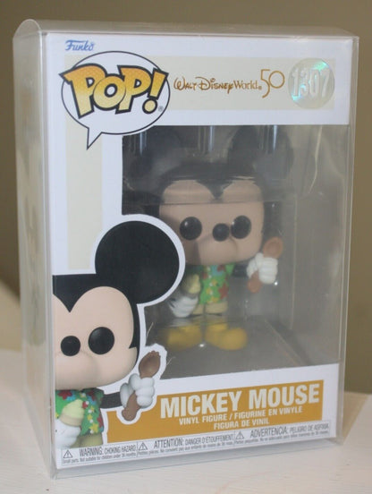 Funko Pop! Disney - Walt Disney World 50th Aloha Mickey Mouse 1307 w Protector