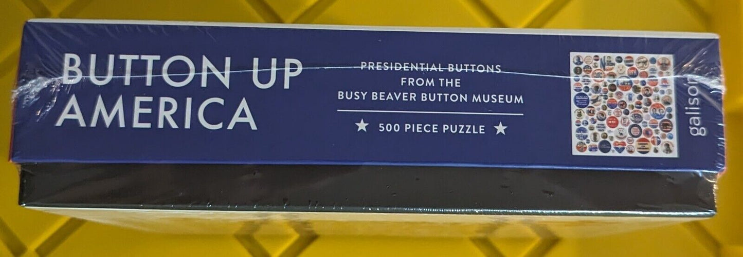 Galison 500 Piece Puzzle Button Up America Presidential Buttons New Sealed