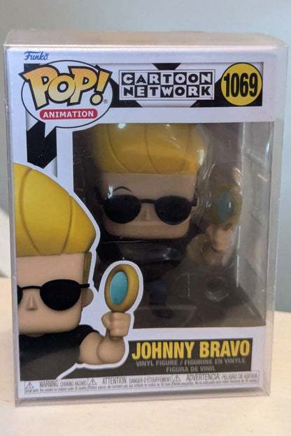 Funko Pop! Animation: Johnny Bravo Vinyl Figure 1069 in Protective Case