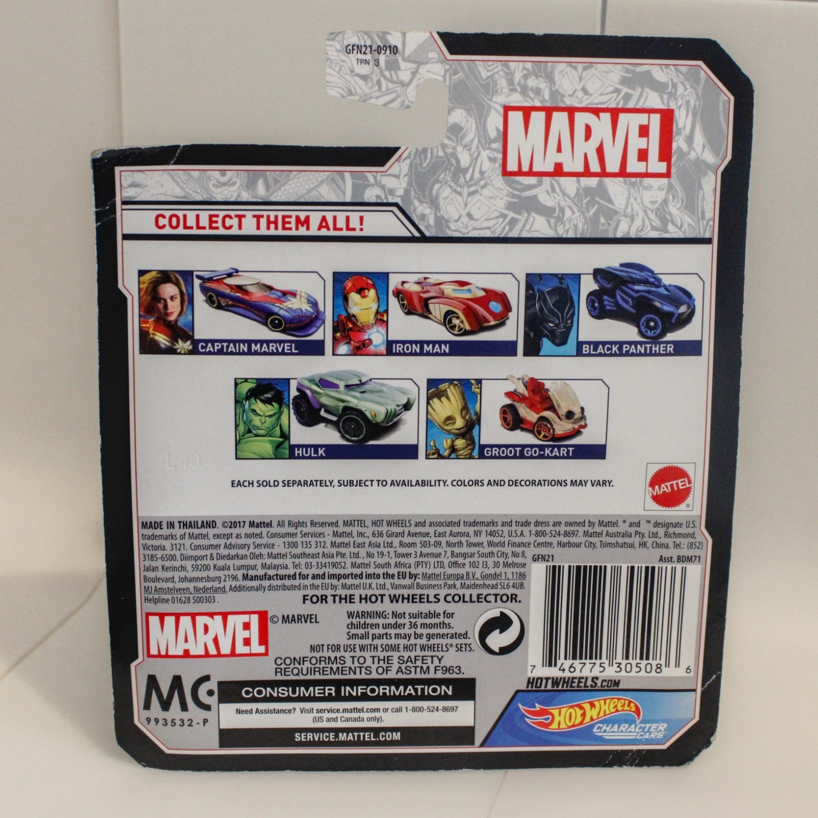 Lot Of 5 Marvel Hot Wheels Comic Version Avengers Characters Cars Hulk Wolverine