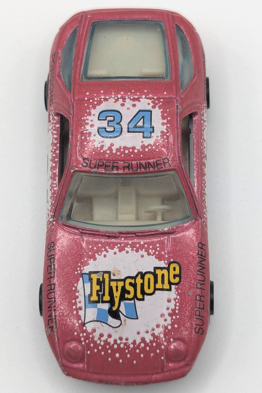 Porsche 928 3 Inch Diecast Scale Model Flystone Racer #34 Super Runner