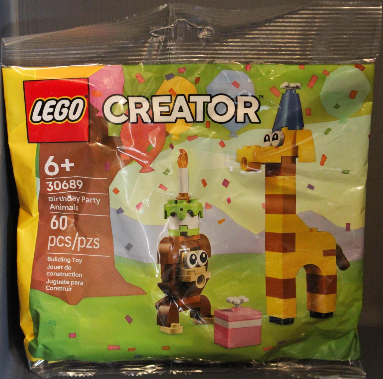 4 LEGO Polybags 2 City  2 Creator Party Animals Monster Truck Hovercraft Jet Ski