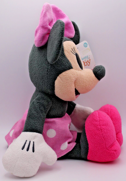 Disney Baby Minnie Mouse Pastel Baby Pink 14 Inch Plush Stuffed Animal