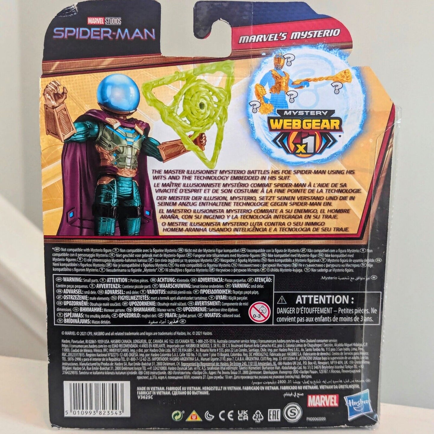 Hasbro Marvel Studios Spider-Man Mysterio Web Gear Series Action Figure