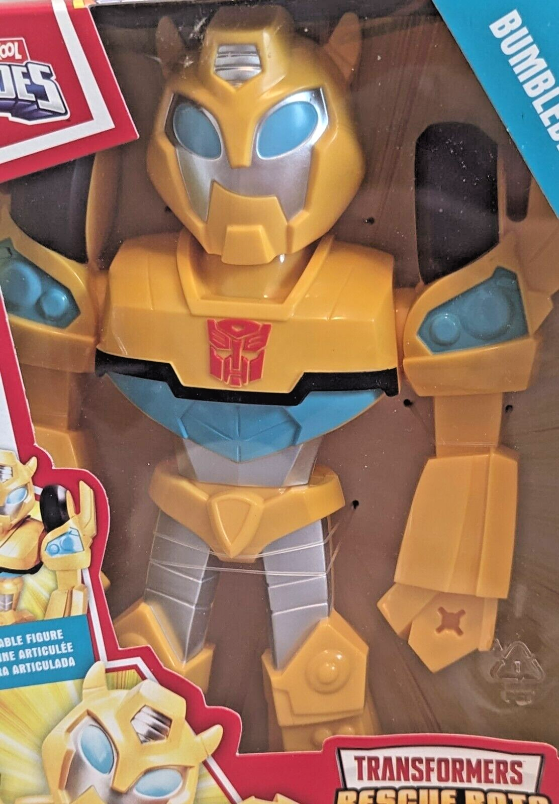 Transformers Rescue Bots Academy Mega Mighties Bumblebee Figure Slight Box Issue