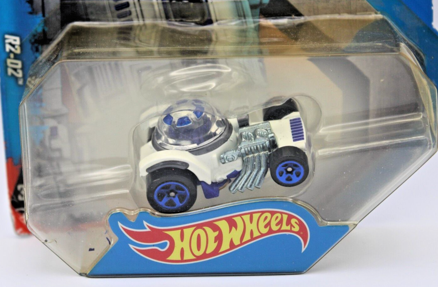 Hot Wheels 2014 R2-D2 Star Wars Mattel Disney Die Cast Car (Some Yellowing)