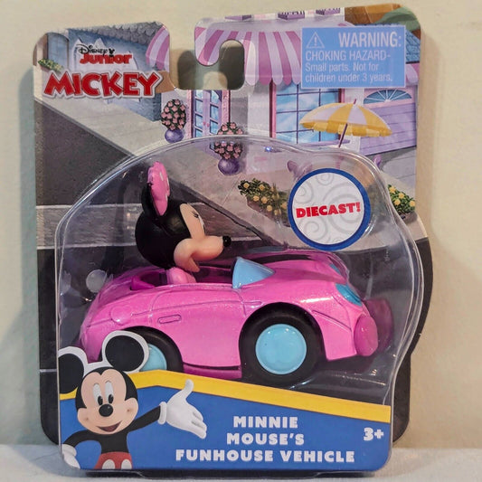 Disney Mickey Mouse Diecast Vehicle - Minnie Mouse's Funhouse Vehicle