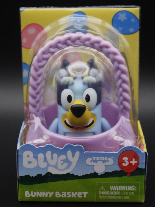Bluey Bunny Basket Figure With Sticker Sheet Moose Toys (Easter Basket Toy)