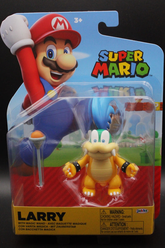 World of Nintendo Super Mario Wave 41 Larry Koopa Action Figure [with Wand]