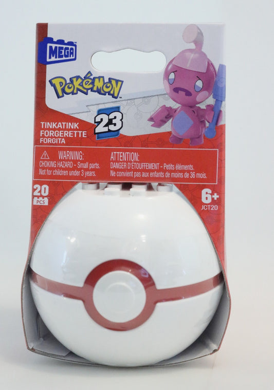 MEGA Construx Pokemon Srs 23 Lot of 5 Tinkatink Larvitar Fidough Wattrel Bidoof