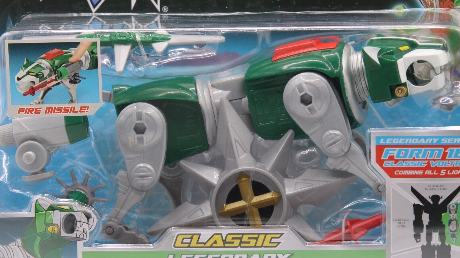 Voltron Legendary Series Green Lion Pidge Playmates 40th Anniversary 2024