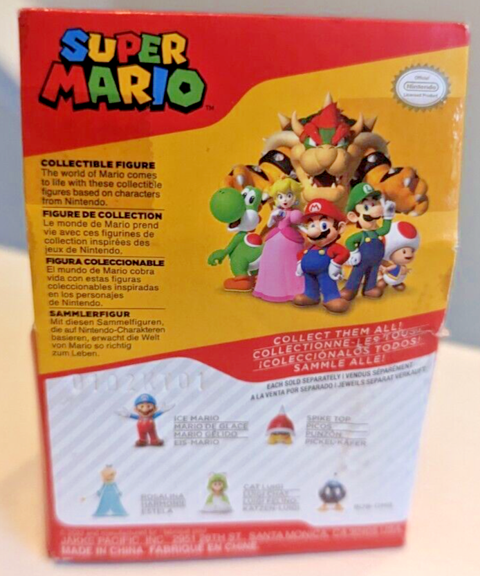 Cat Luigi 2.5" Action Figure Jakks Pacific Super Mario (Some Packaging Issues)