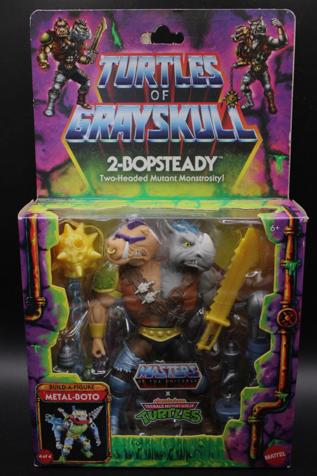 TMNT x MOTU Turtles of Grayskull  2-Bopsteady Deluxe Action Figure