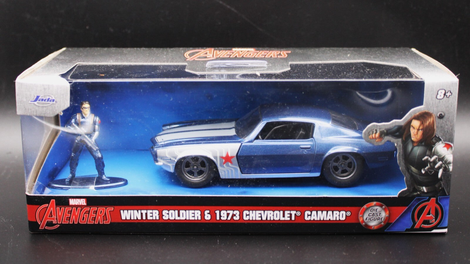 Jada Toys 1:32 Hollywood Rides Winter Soldier & 1973 Chevy Camaro Avengers