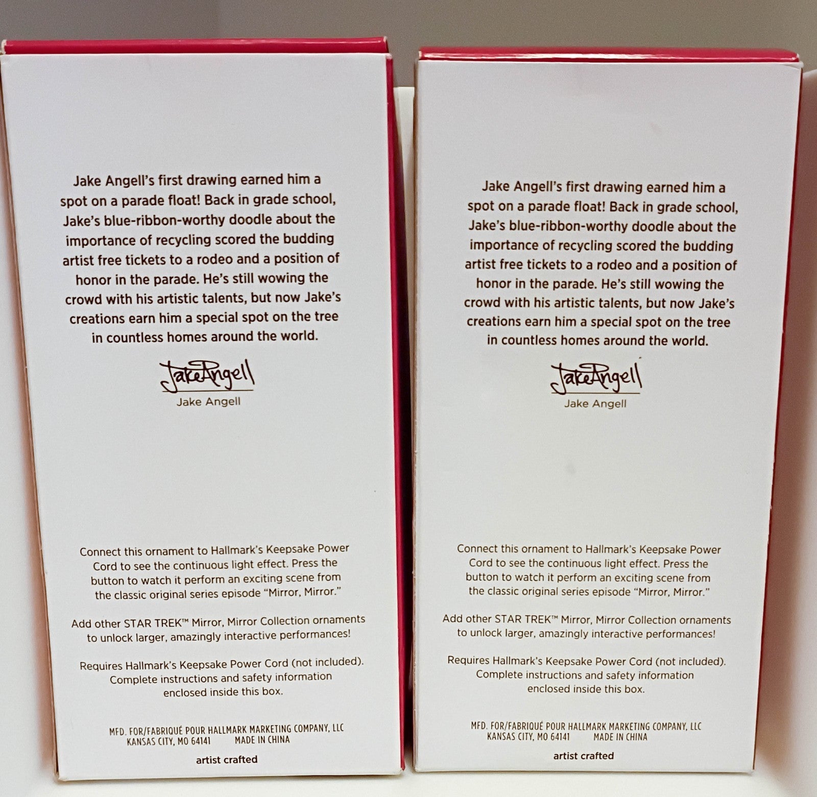 Captain Kirk First Officer Spock Star Trek Mirror Mirror 2021 Hallmark Ornament