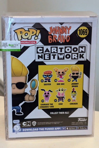 Funko Pop! Animation: Johnny Bravo Vinyl Figure 1069 in Protective Case