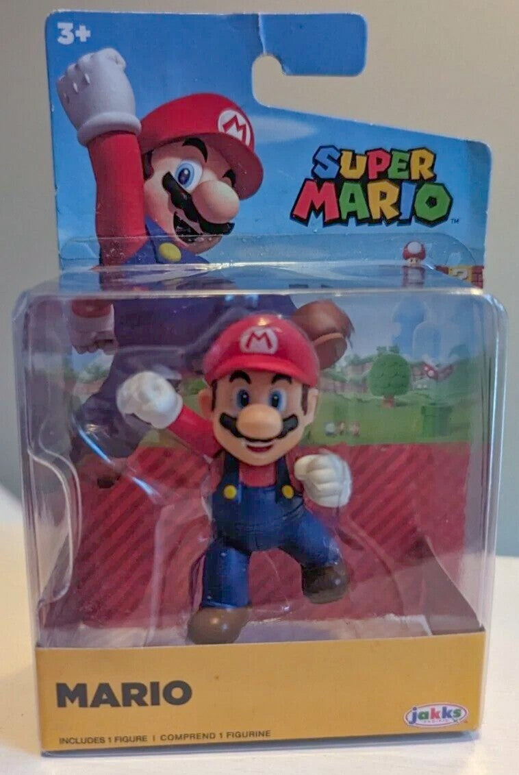 Jakks World of Nintendo Fist Bump Super Mario 2.5" Figure (Bubble Card Issue)