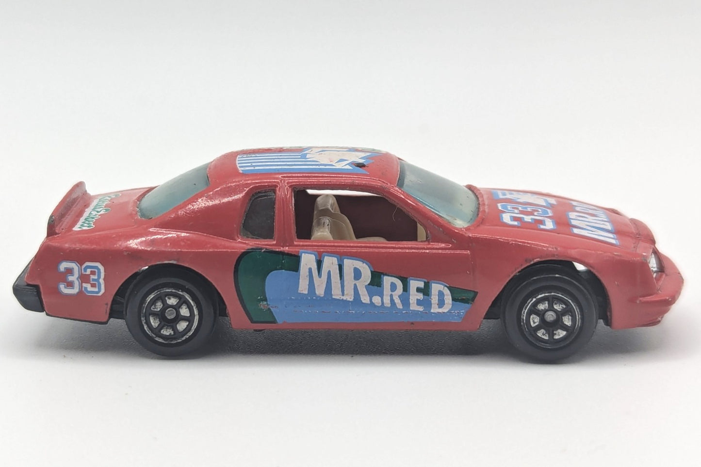 Vintage 1980's Era Ford Thunderbird Stock Car #33 Mr. Red 1:64 Scale Diecast HTF