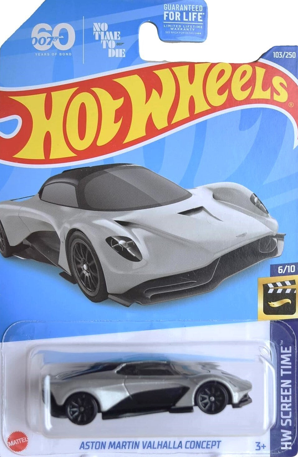 Hot Wheels Aston Martin Valhalla Concept 103/250 Screen Time 6/10 No Time To Die