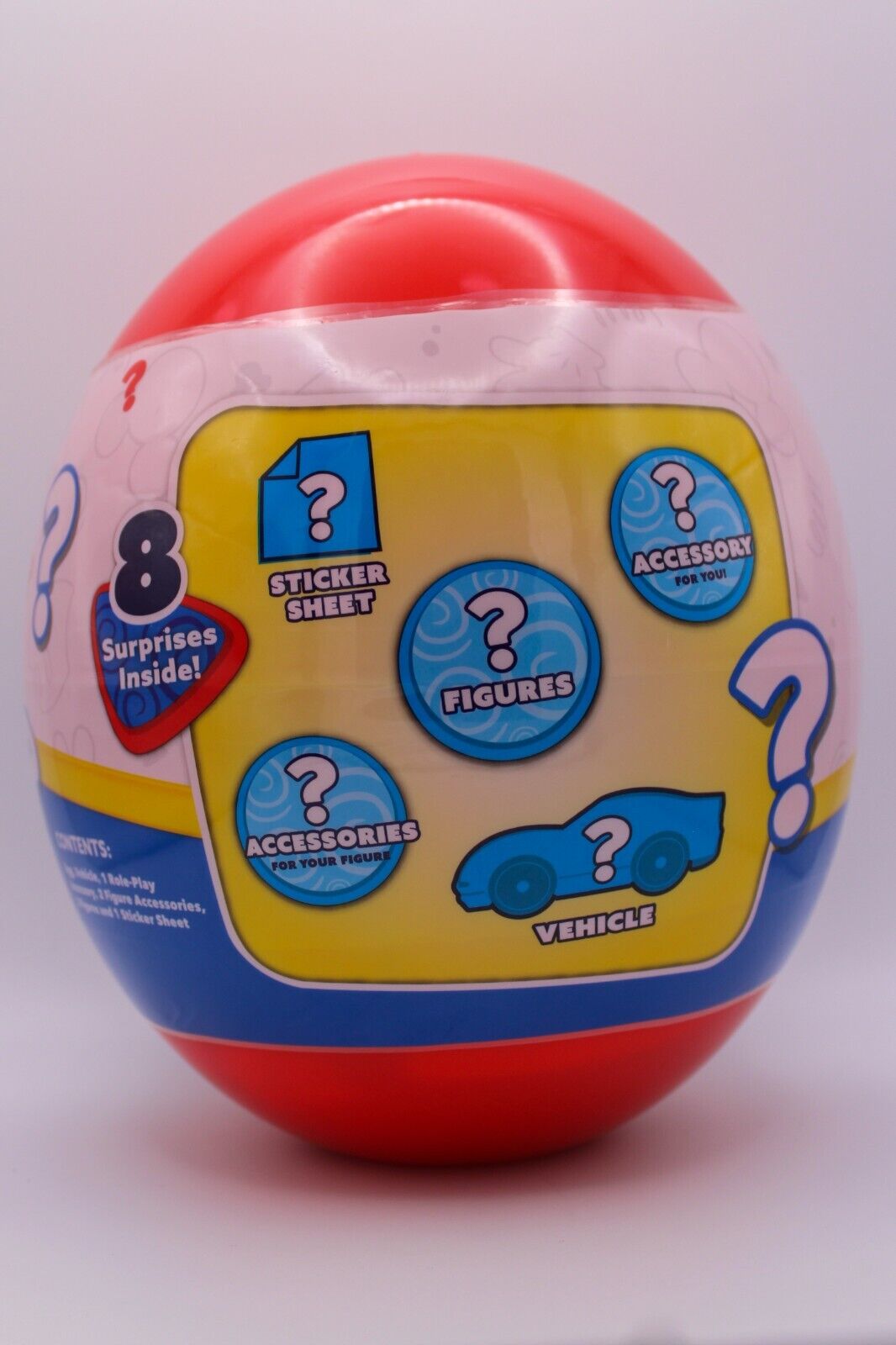 Disney Junior Mickey Giant Mystery Egg Toy Capsule 8 Surprises Inside New