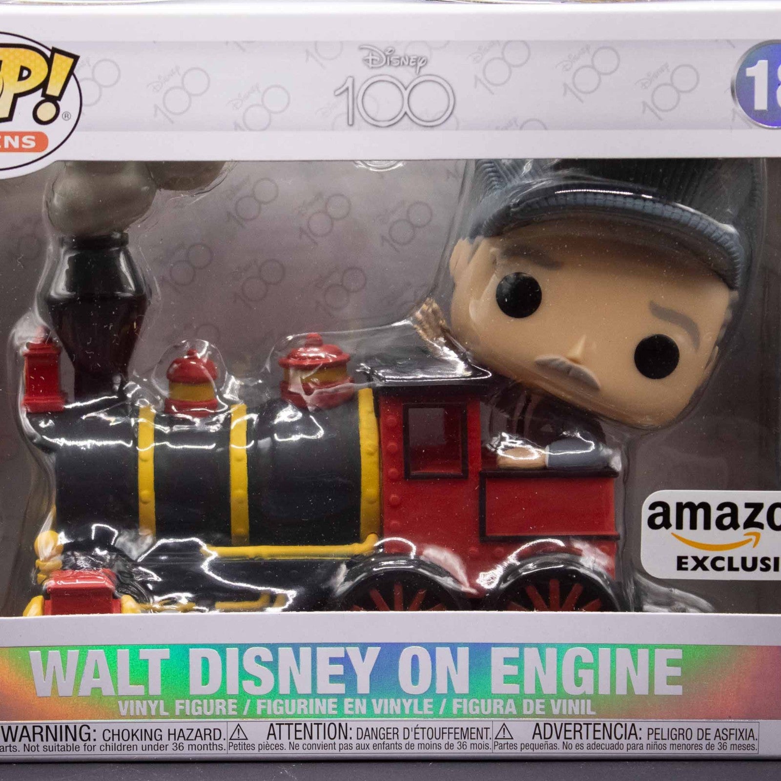 Funko Pop! Trains Disney 100 Walt Disney On Engine #18 Amazon Exclusive