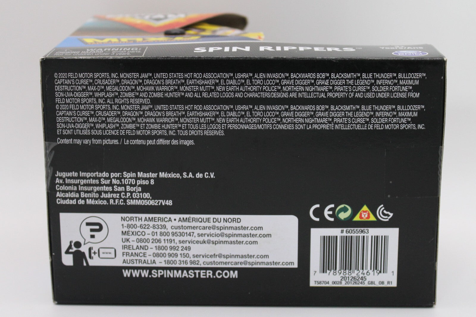 Monster Jam Official Max-D Spin Rippers Monster Truck 1/43 Scale Ripcord