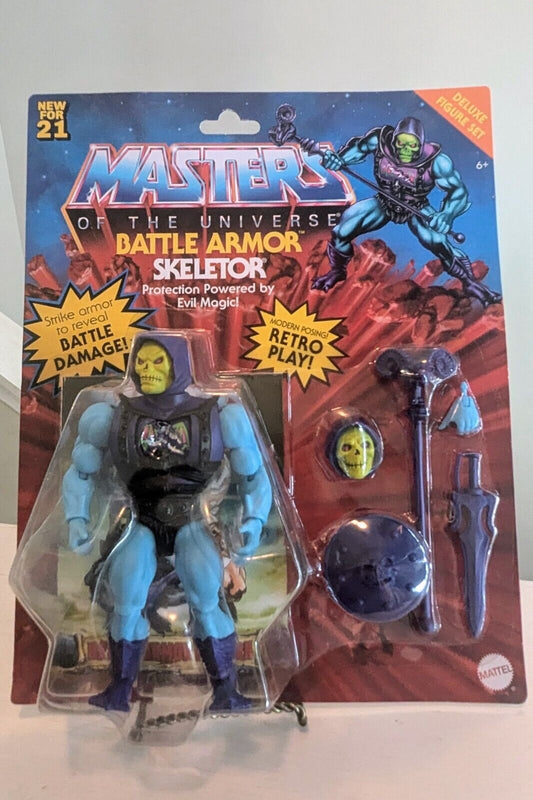 Masters of the Universe Origins Deluxe Skeletor Battle Action Figure 5.5 Inch