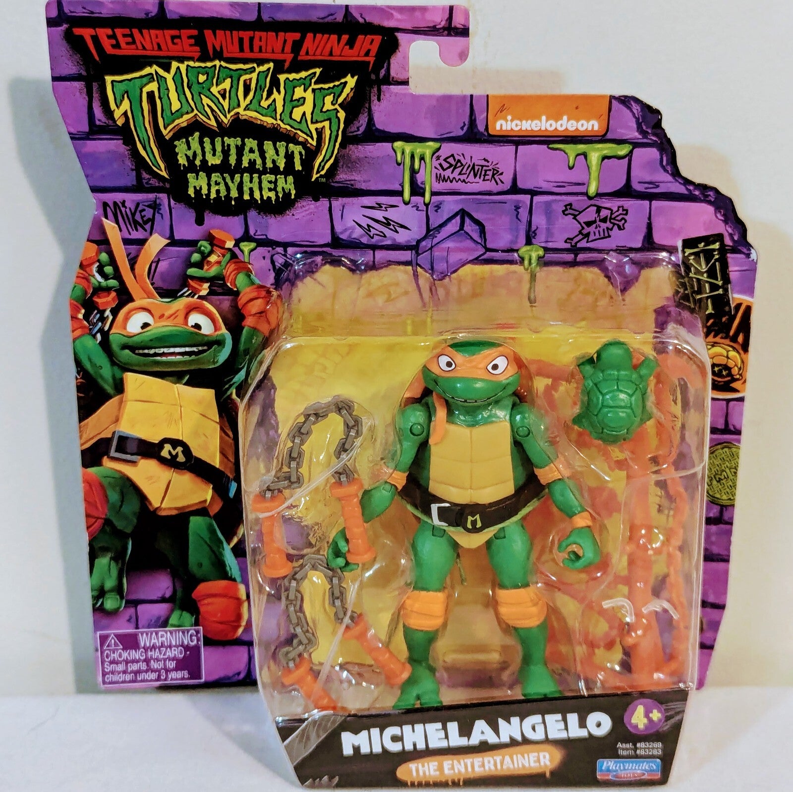 Playmates Teenage Mutant Ninja Turtles Mutant Mayhem Michelangelo Figure