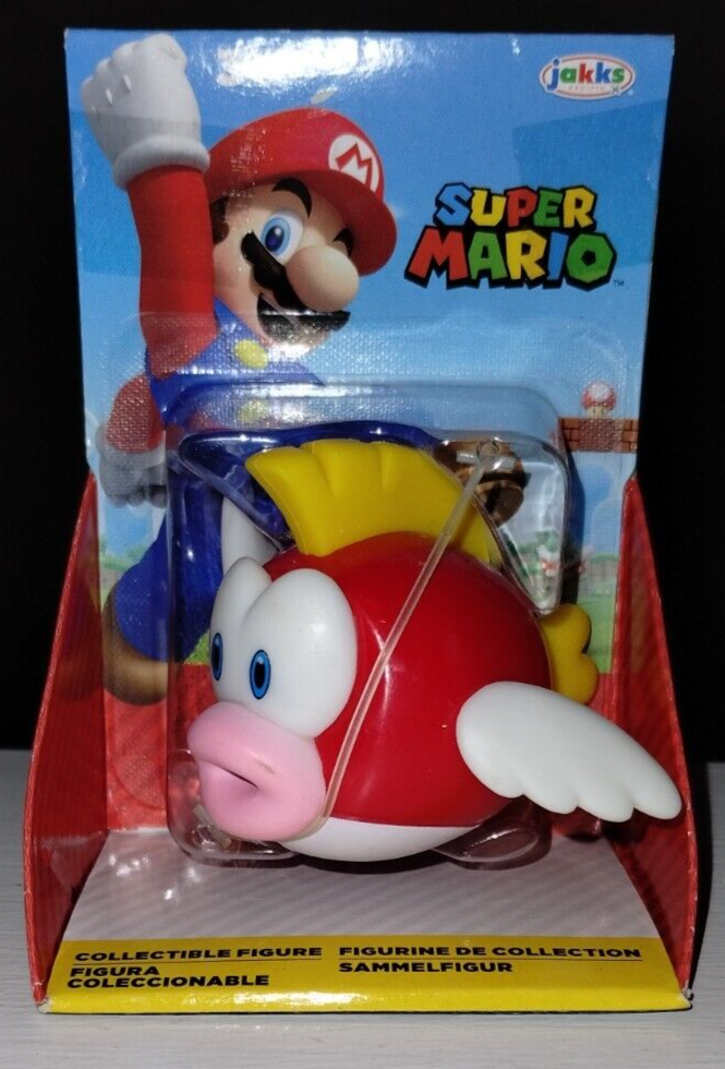 Super Mario Action Figure 2.5 Inch Cheep Cheep (Checklane Packaging)