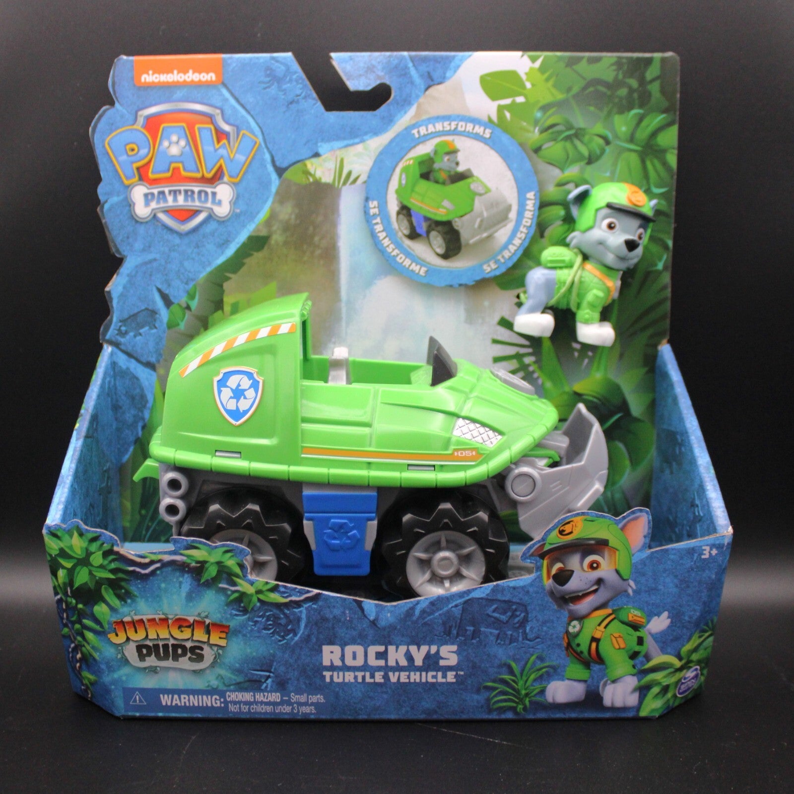 Paw Patrol Jungle Pups Rocky’s Turtle Vehicle 2024 Paw Patrol Rocky’s Turtle