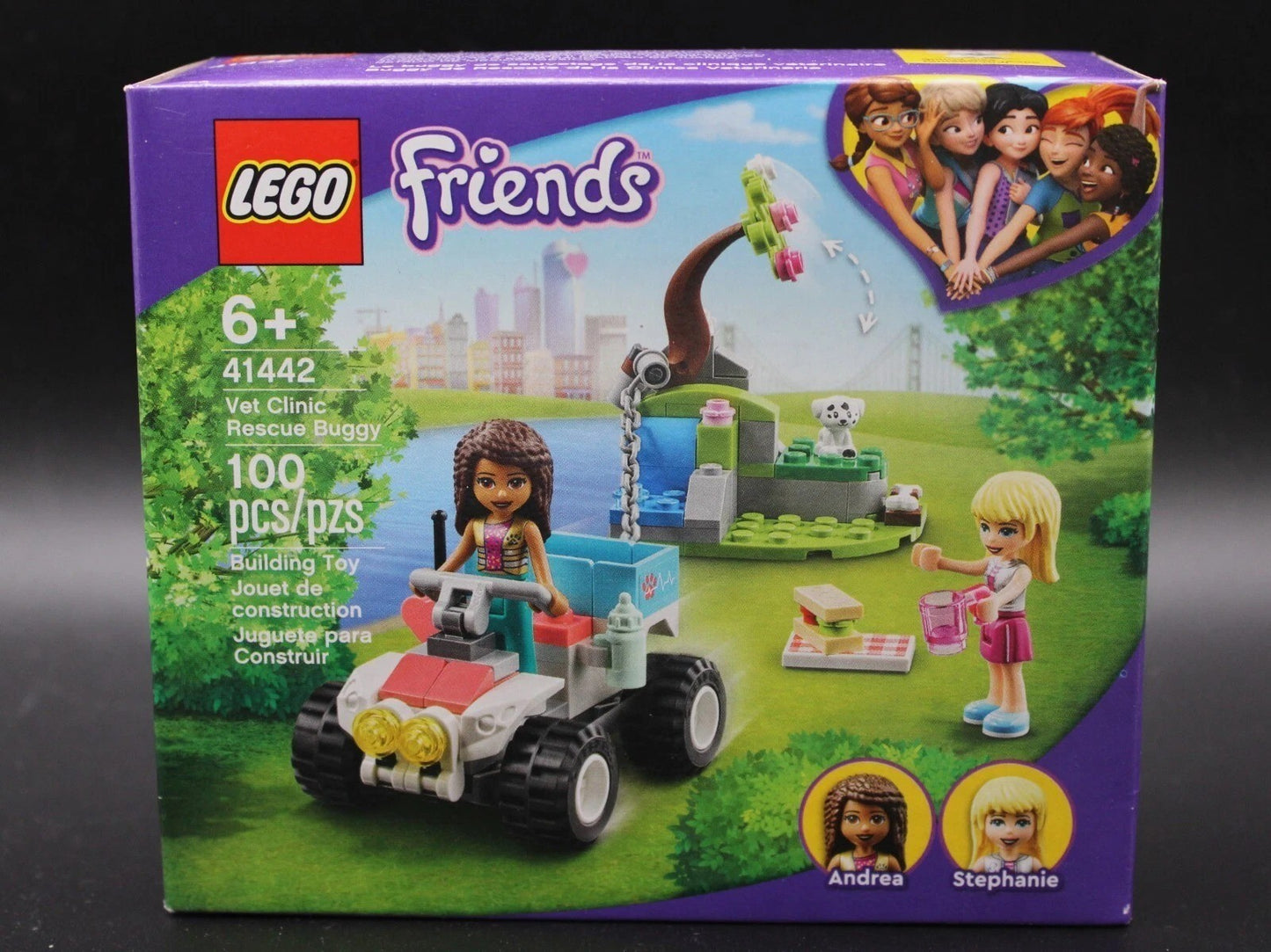 3 LEGO Friends- 41442 Vet Clinic Resc Buggy 30633 Beach Cleanup 30635 Skate Ramp