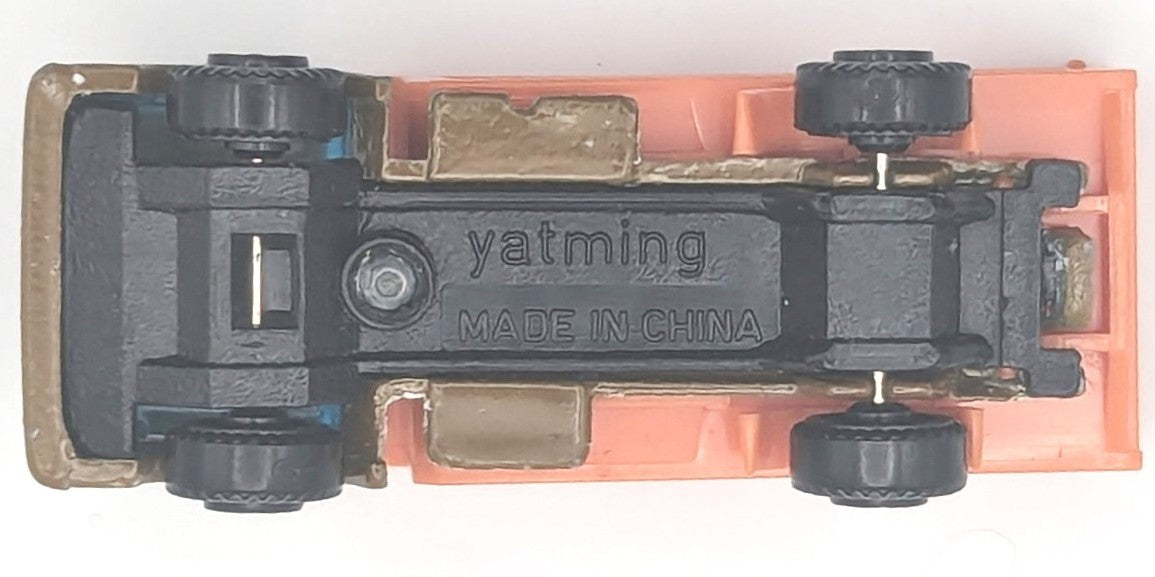 Yat Ming Cabover Lorry Dump Truck Tipper Brown Cab & Orange Bed - ~1:64