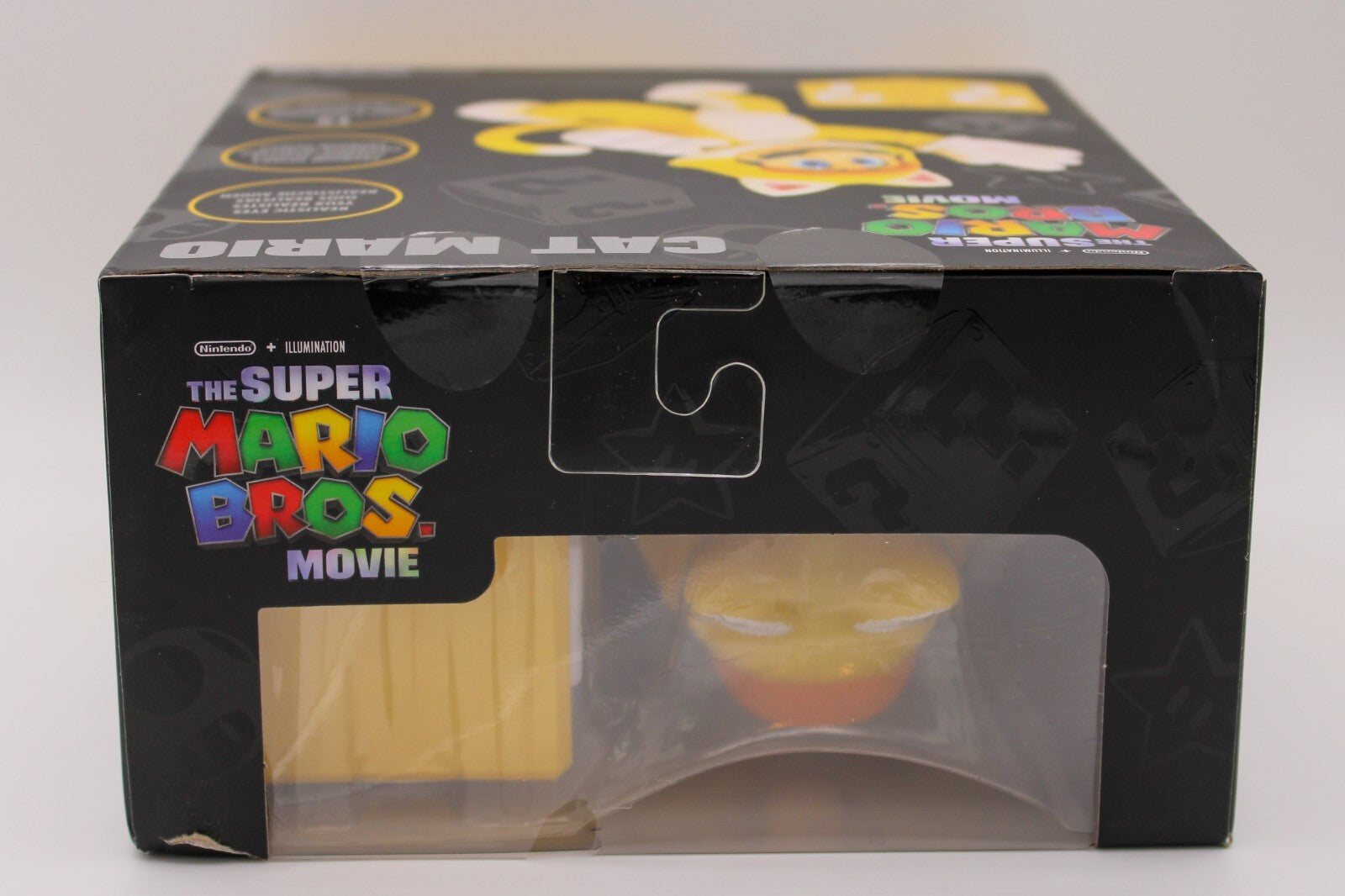 Super Mario Bros Movie 5 Inch Figure Cat Mario Figure w ? Block (Not Mint Box)