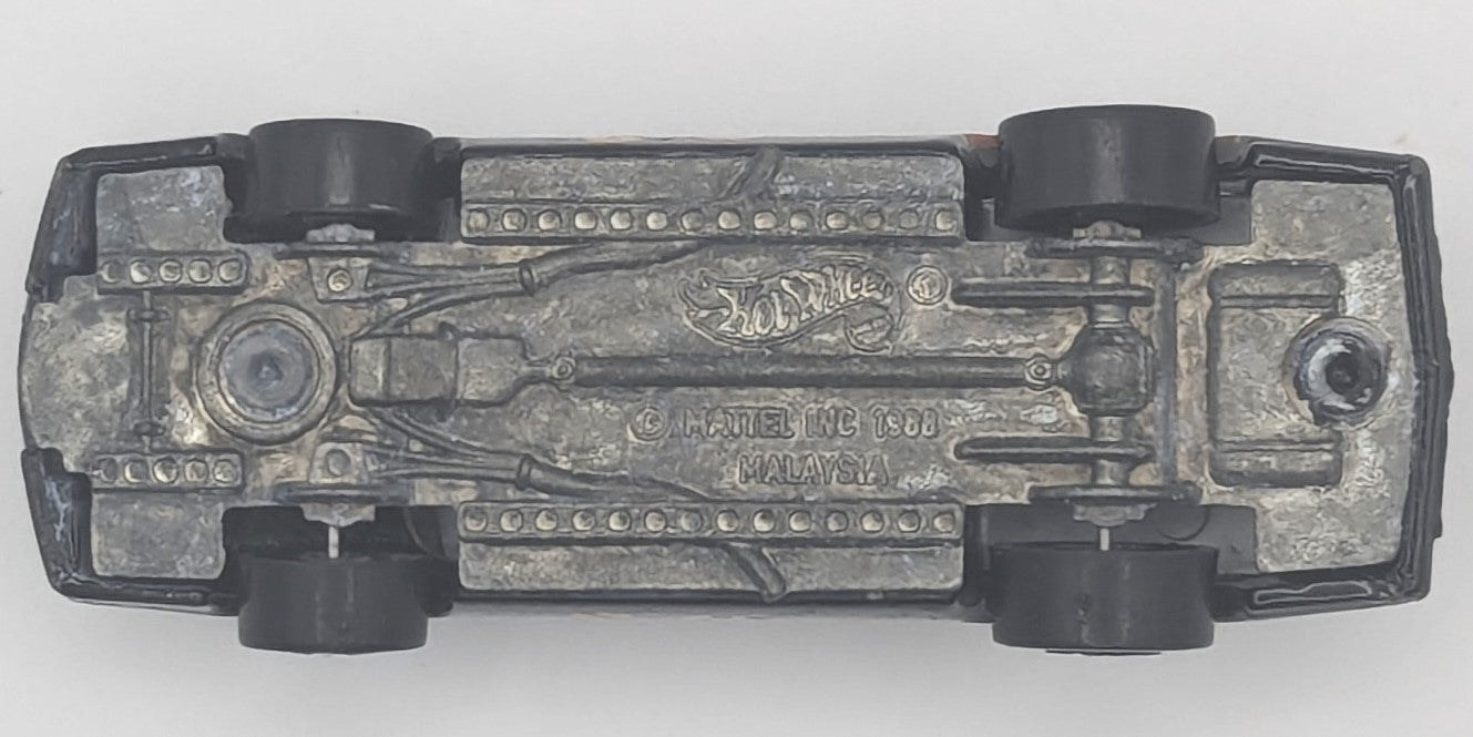 Vintage 1989 Hot Wheels Diecast Speed Fleet Black Chevy Stocker #3 Monte Carlo