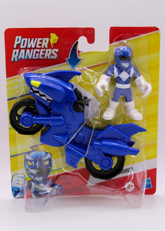 Power Rangers Blue Ranger Motorcycle Shark Cycle Playskool Heroes Hasbro