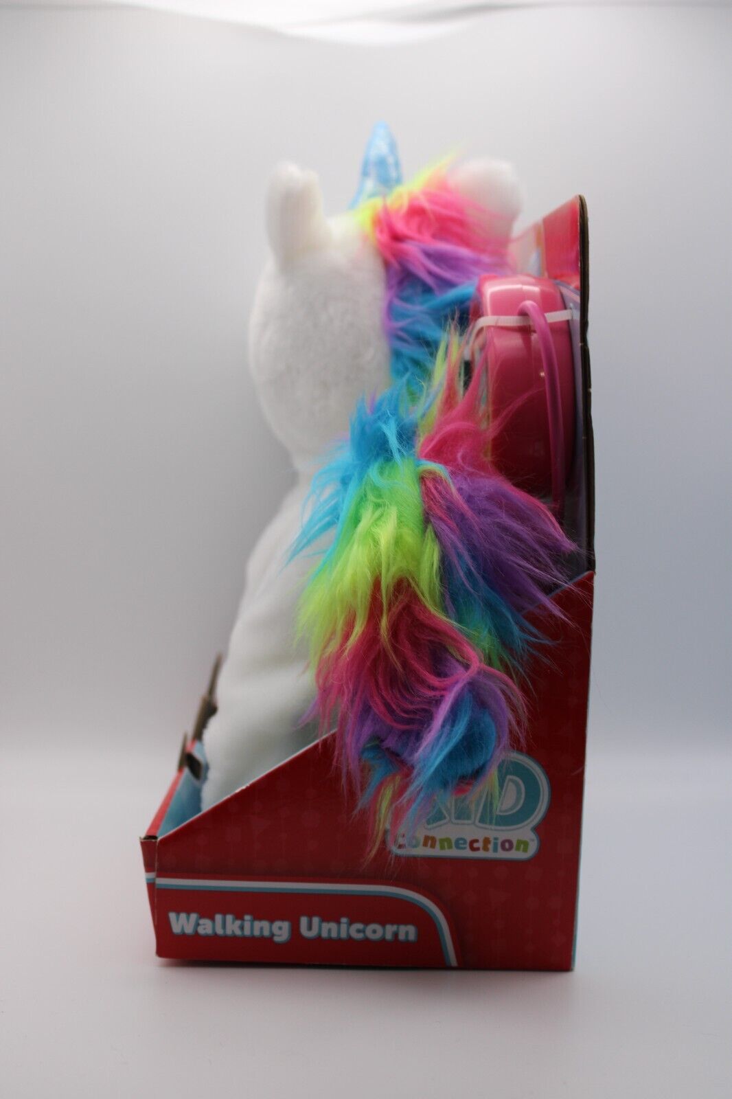 Walking Unicorn w/Sound White w/Rainbow Tail/Mane Leash Kid Connection Brand New