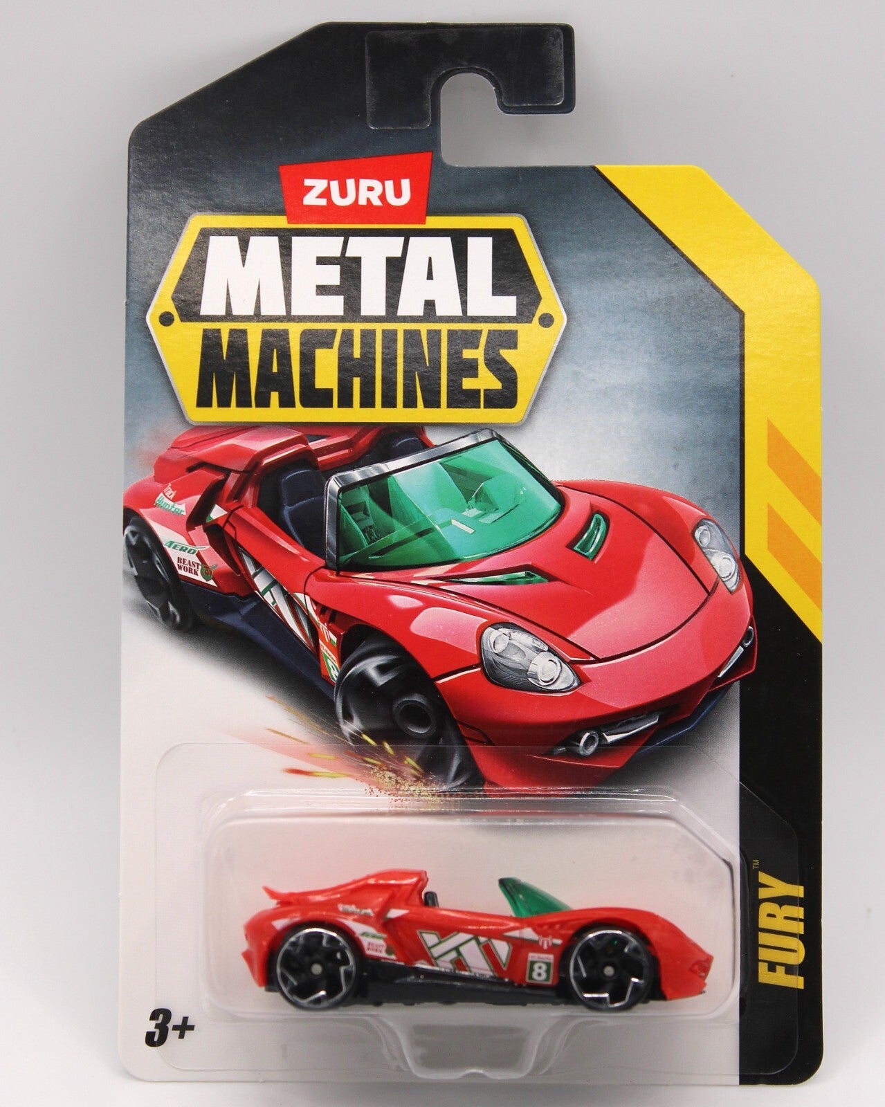 Red Fury Metal Machines Mini Racing Diecast Toy Car Series 2 by ZURU