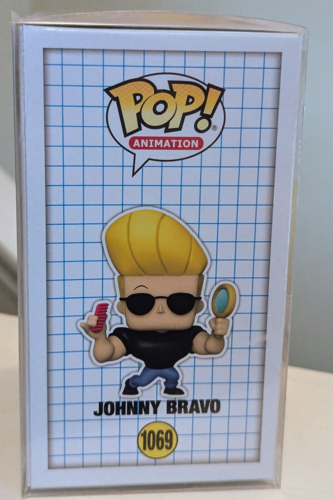 Funko Pop! Animation: Johnny Bravo Vinyl Figure 1069 in Protective Case