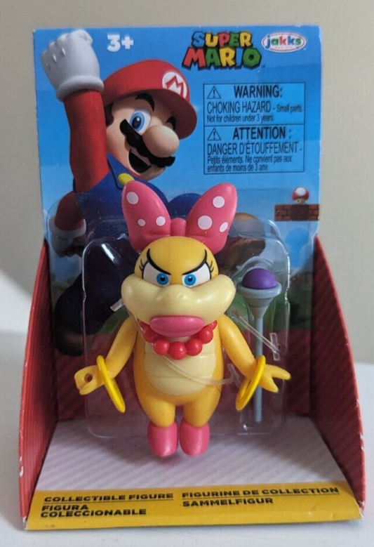 Super Mario 2.5 Inch Series Wendy Koopa Figure Brand New Checklane Packaging