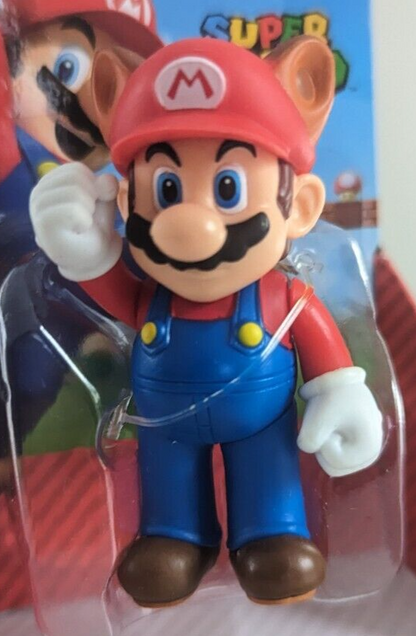 World of Nintendo Super Mario - Raccoon Mario 2.5" Figure (Checklane Packaging)